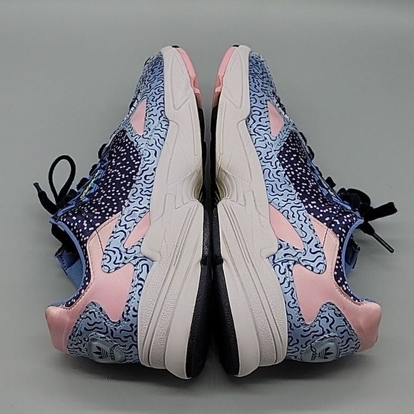 NEW Adidas Falcon Out Loud Graphic Satin Blue Pink - Picture 6 of 8
